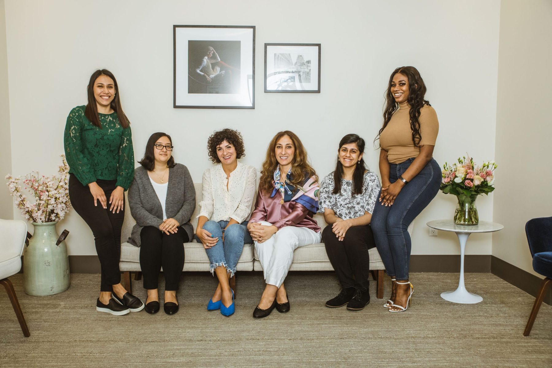 The NYC IVF team together in the waiting room